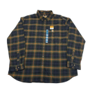 NWT Plaid Flannel Carhartt Button Up Shirt Size 2XL