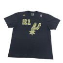 Adidas SA Spurs Tim Duncan Camo T-shirt Size XL