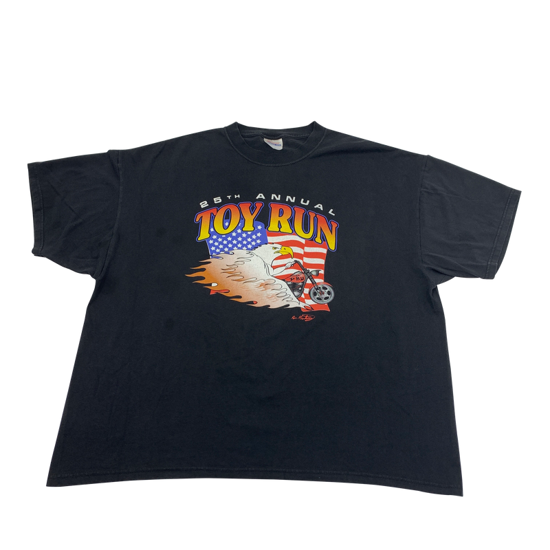 2002 Motorcycle Toy Run T-shirt Size 2XL