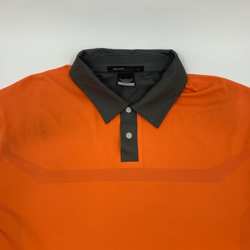Peach Tiger Woods collection Nike polo size large