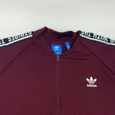 Maroon Adidas full zip track jacket size 2XL