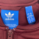 Maroon Adidas full zip track jacket size 2XL