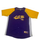 Purple LSU Tigers Stitched Baseball Jersey Size XL