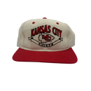White & red KC Chiefs drew persons hat