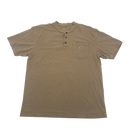Tan Carhartt Henley Pocket T-Shirt Size M