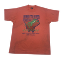 90s Illinois Eighty Mile River Run T-shirt Size L