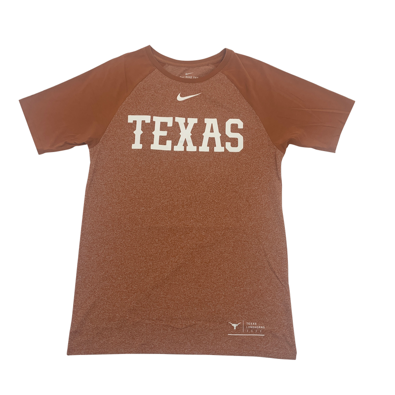 Heather Orange Texas Longhorns Nike Center Swoosh T-Shirt Size S