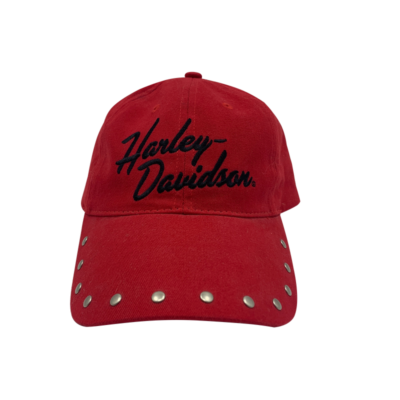 Women's Red Harley Davidson Studded  Hat