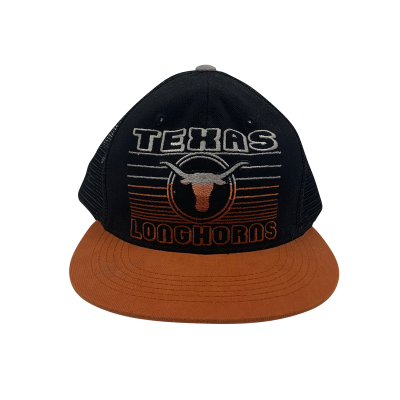 Black Texas Longhorns Trucker Hat