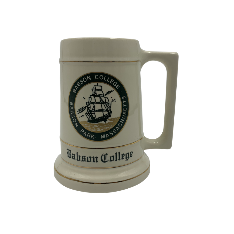 VIntage Babson college Beer Stein