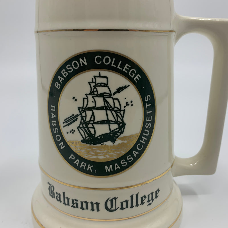 VIntage Babson college Beer Stein