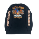 Long Sleeve TX Harley Davidson F-1 Car T-Shirt Size L