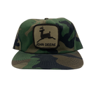 Vintage Camo John Deere Tonkin Trucker Hat Made in USA