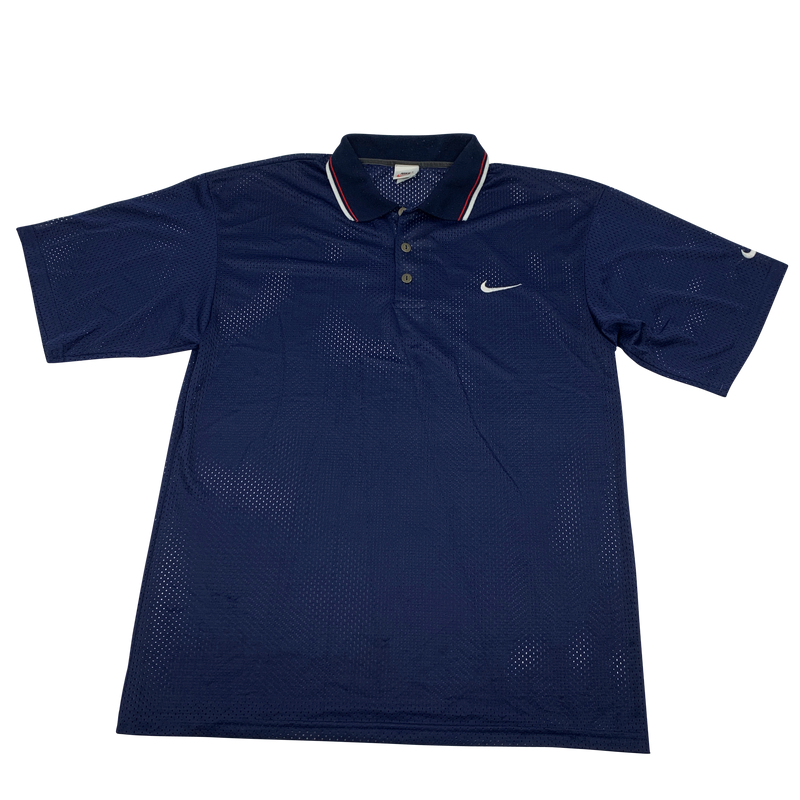 Vintage Mesh vented Nike polo size M