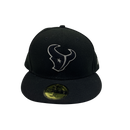 Black out Houston Texans fitted hat