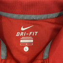 Red & Gray Nike Dri-Fit Arkansas Razorbacks Polo size L