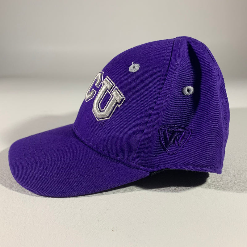 Purple TCU Horned Frogs infant hat