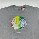 Chicago Black Hawks pride logo T-shirt size XL