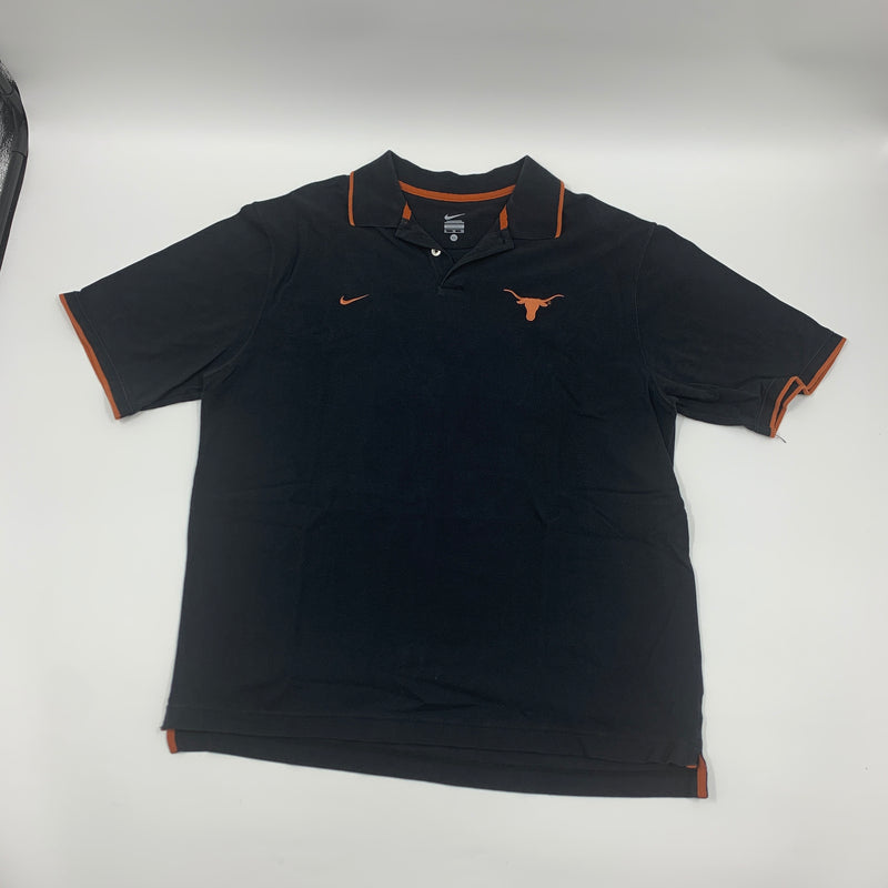Black Nike Texas Longhorns Polo Size XL