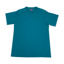 Teal Single Stitch Paper Thin Blank T-shirt Size L Made in USA