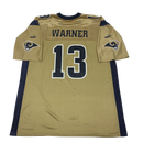 Gold St Louis Rams Kurt Warner jersey size XL