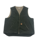 Green Carhartt Sherpa Lined Vest Size 2XLT
