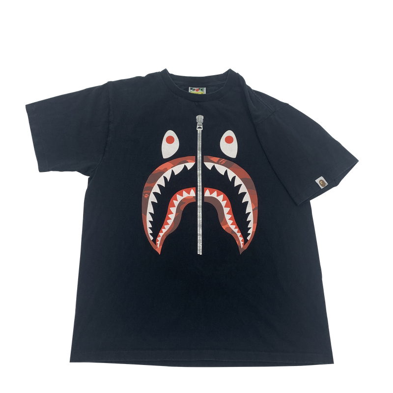 Bape A Bathing Ape Shark Head T-Shirt Size M
