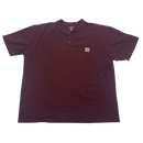 Maroon Carhartt Henley Pocket Tee size XL