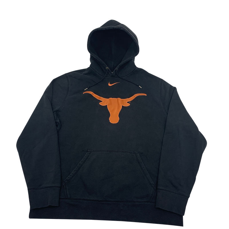 Black TX Longhorns Nike Center Swoosh Hoodie