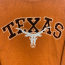 Vintage Burnt Orange Texas Longhorns Knit Sweater