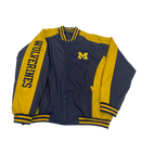 Michigan Wolverines Vinyl Letterman Jacket Size 2XL