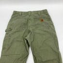 Green Carhartt B151 Pants Size 34x32