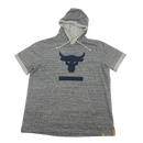 UA Project Rock Short Sleeve Hoodie Size XL.