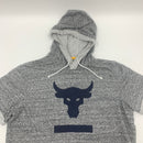 UA Project Rock Short Sleeve Hoodie Size XL.