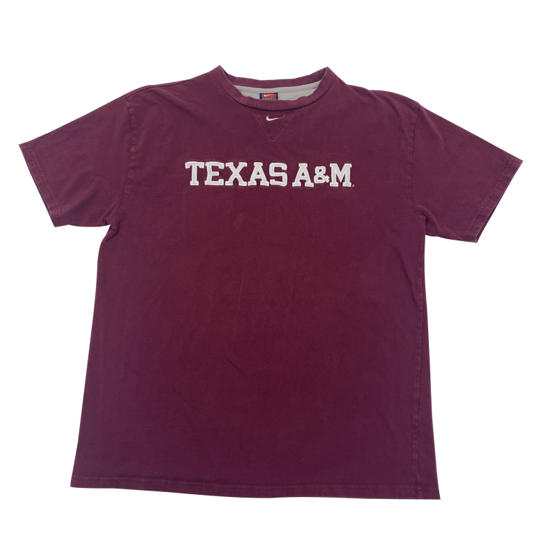 Texas A&M Aggies Nike Center Swoosh T-Shirt Size L