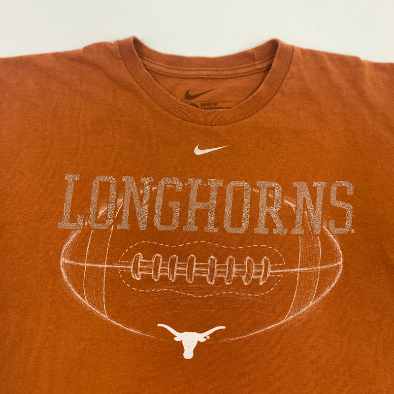 Nike Texas Longhorns Football Center Swoosh T-shirt Size L