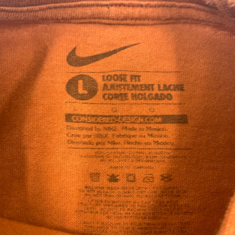 Nike Texas Longhorns Football Center Swoosh T-shirt Size L