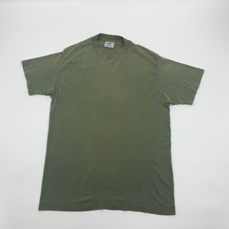 Green Single Stitch Blank T-Shirt Size L Made in USA