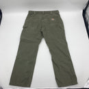 Vintage B324 Green Carhartt Pants Size 34x29