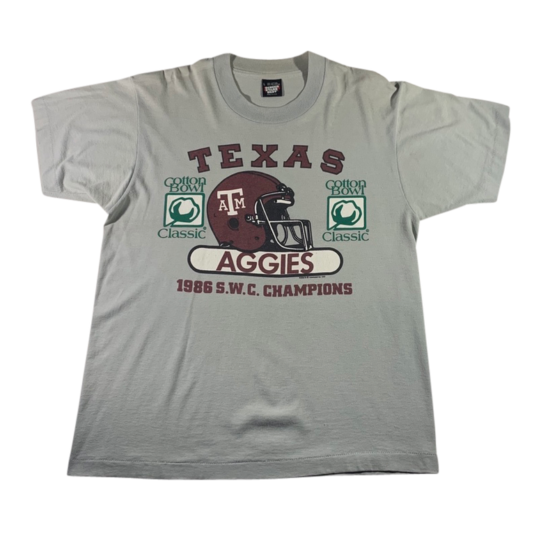 1986 Texas A&M Aggies Cotton Bowl T-shirt Size L