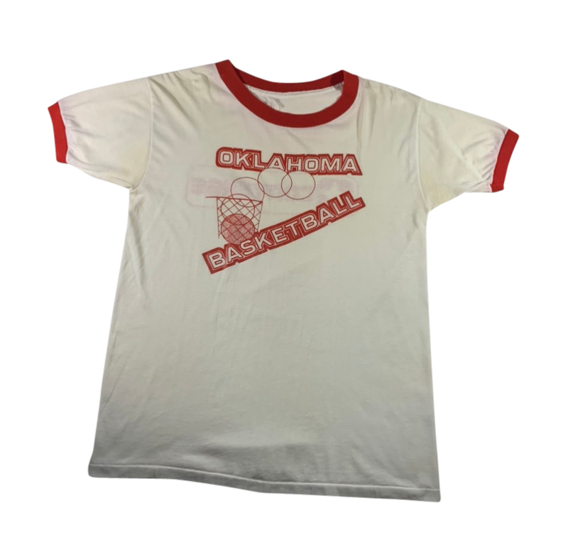 80s Oklahoma Sooners Converse Basketball T-Shirt