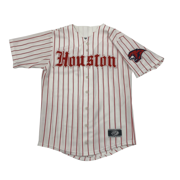 Vintage Houston Cougars Baseball Jersey Youth Large WetCat Y2k Era Made in  USA