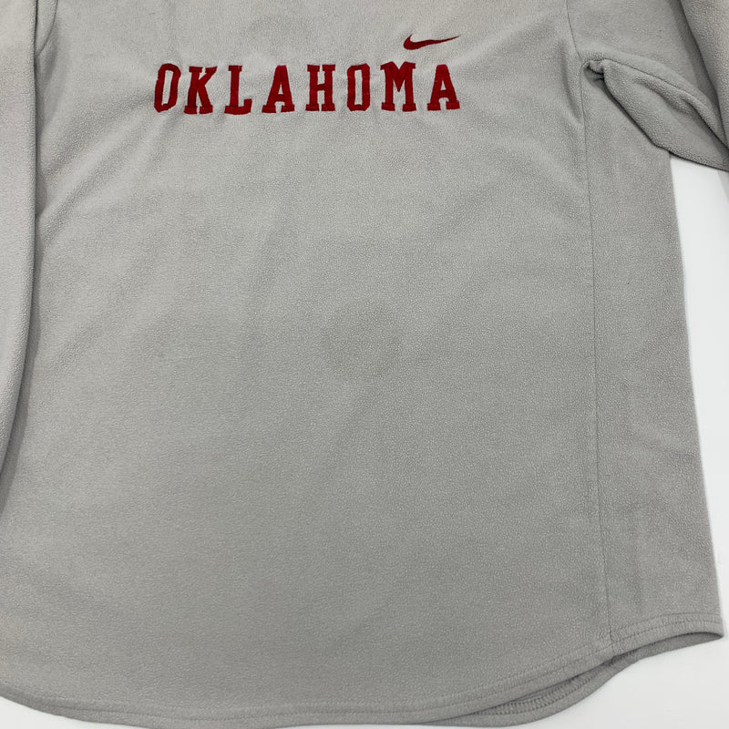 Gray Oklahoma Nike Fleece Pullover Size M