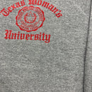 70s Flocked Texas Woman's University Sweatshirt
