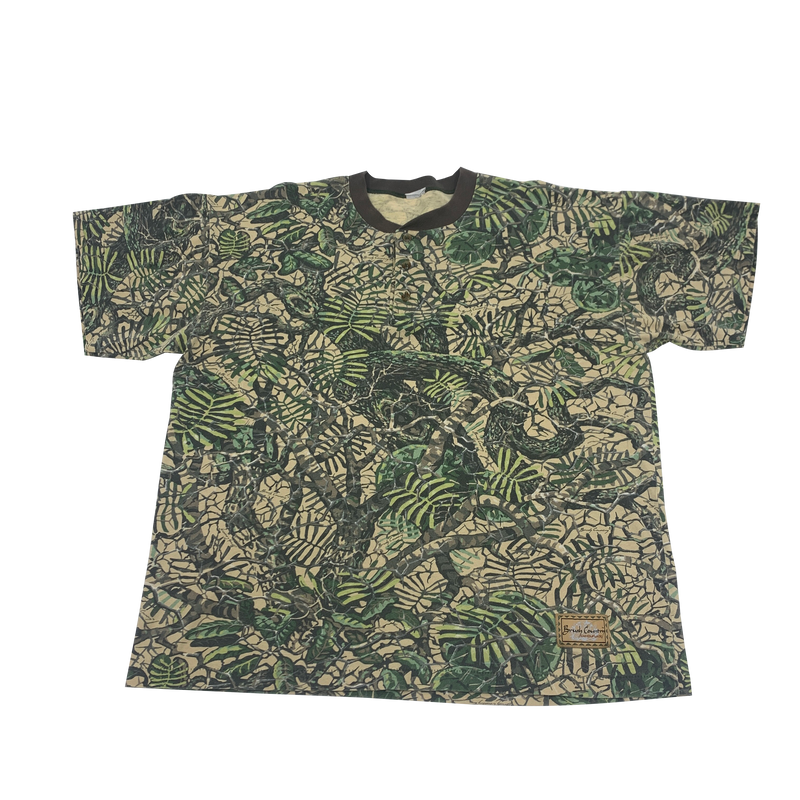 Vintage Single Stitch Camo Henley T-shirt