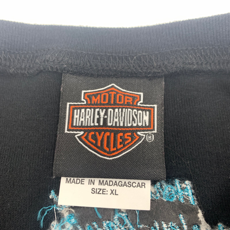 Women's Long Sleeve Bedazzled Harley Davidson T-shirt Size XL