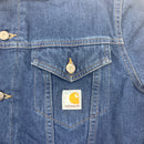 Carhartt J292 Sherpa Lined Denim Jacket Size S