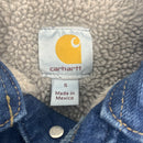 Carhartt J292 Sherpa Lined Denim Jacket Size S