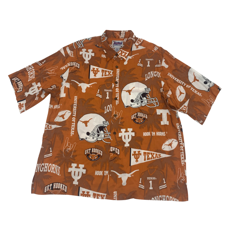 Texas Longhorns Football Hawaiian Shirt Size XL