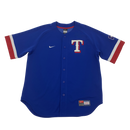 Texas Rangers button down Nike jersey